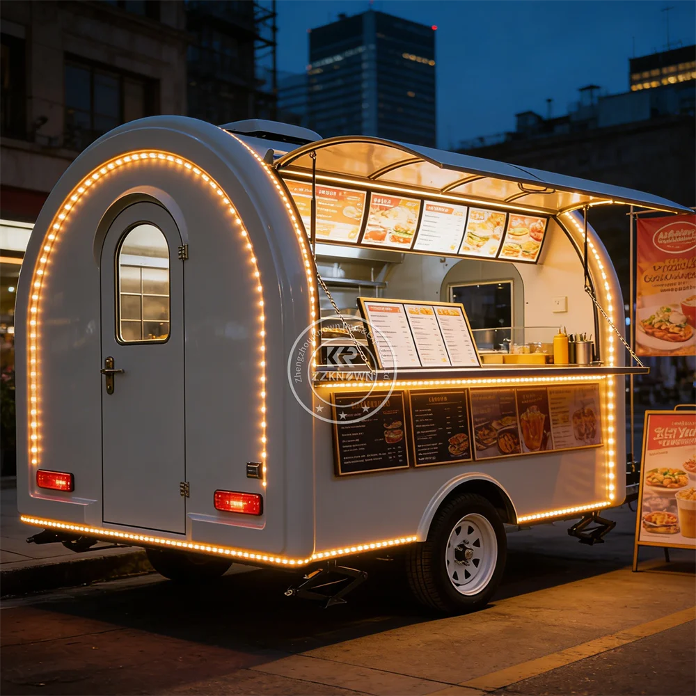 

Fully Equipped Food Truck Burgers Coffee Truck Customized Hot Dog Donut Food Truck Mobile Catering Concession Trailer