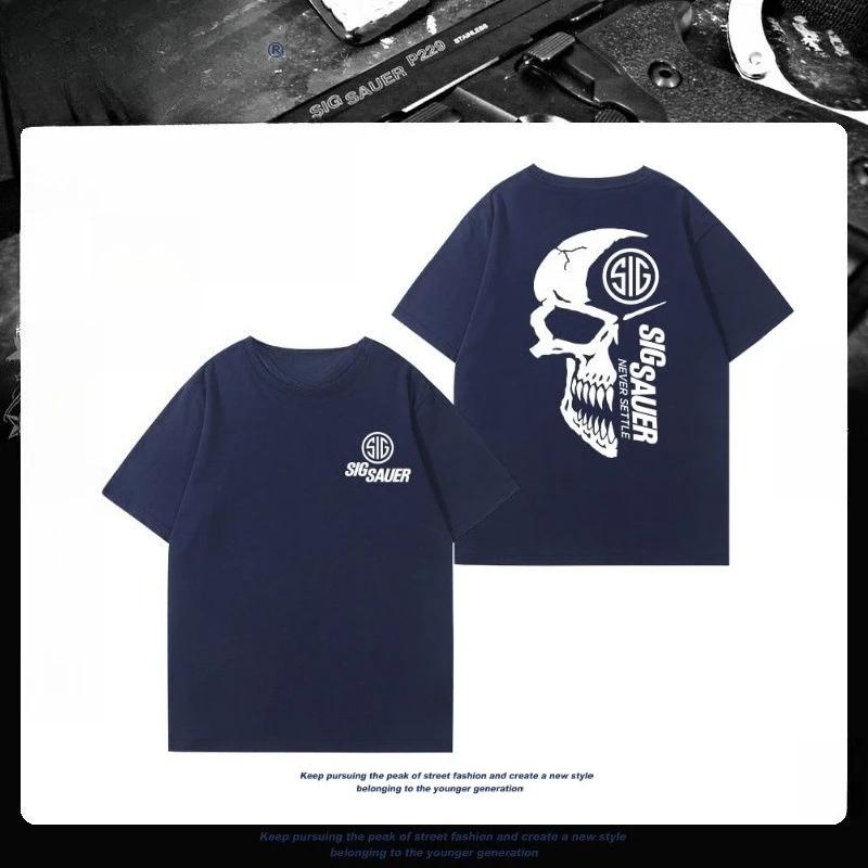 

Tough Guy Club Top Tactical Training Short Sleeve Cotton T-Shirt Military Equipment Printed Top Men's Casual Sports T-Shirt