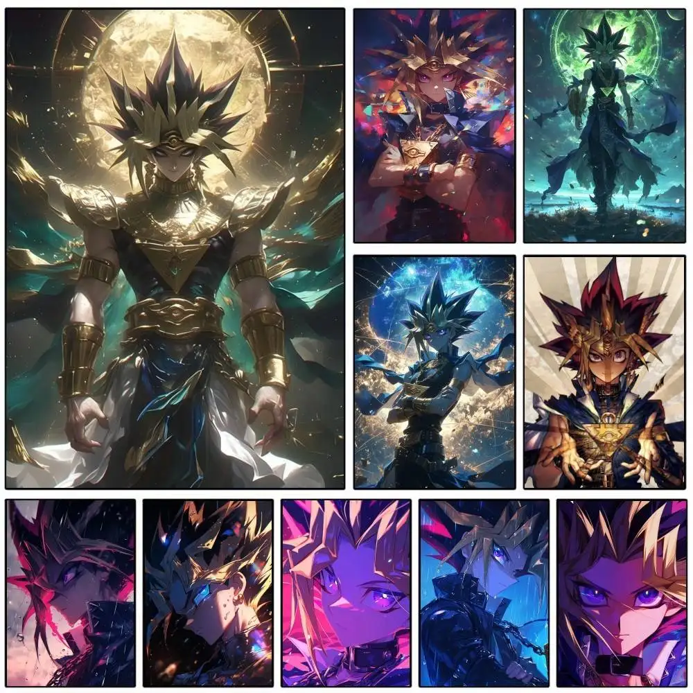 Anime Y-Yu Gi Oh Yugioh Posters HD Print Vintage Wall Art Decor for Home Study Room