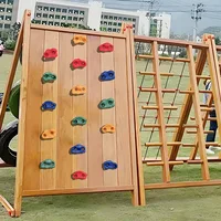 Juego de soportes de escalada, empuñaduras de roca para pared interior y exterior, soportes de mano para pies de escalada en árboles para niños y adultos, entrenamiento físico