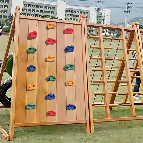 Juego de soportes de escalada, empuñaduras de roca para pared interior y exterior, soportes de mano para pies de escalada en árboles para niños y adultos, entrenamiento físico