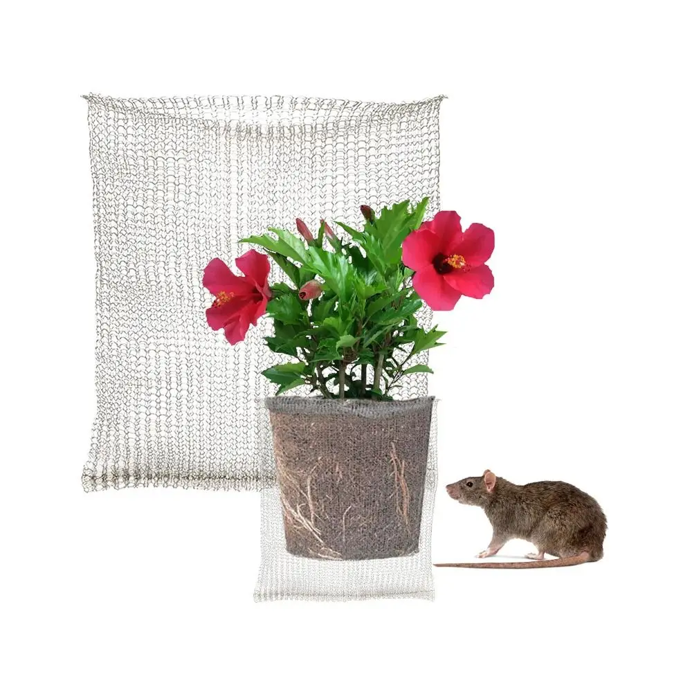 Dense Mesh Stainless Steel Plant Mesh Bag Stainless Steel Metal Rodent-proof Plants Root Pouches Pest Control