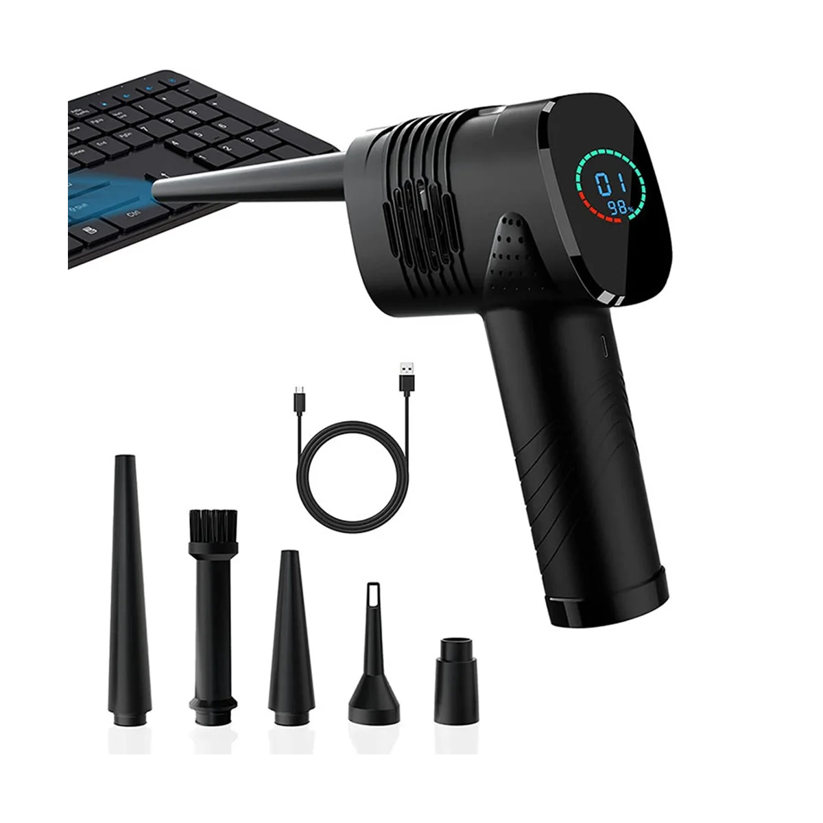 2 IN 1 Wireless Car Vacuum Cleaner Handheld Portable Robot Cleaner Dust Keyboard Cleaning Collector