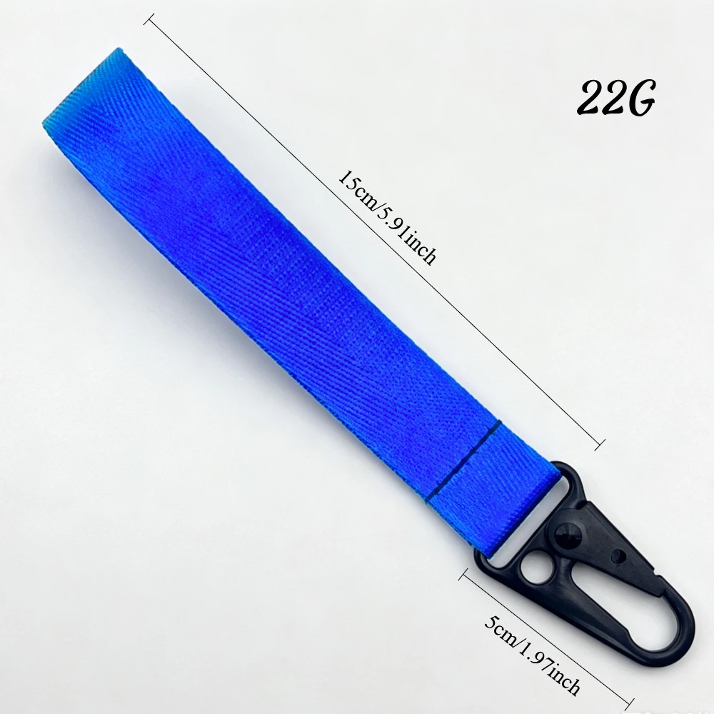 Handgelenk-Schlüsselband, Rucksack-Zubehör, Schlüsselanhänger, Mehrfarbiger Nylon-Gurtband-Riemen, Taktischer Adlerklauen-Clip, Schlüsselring, Geschenk – Detail 5