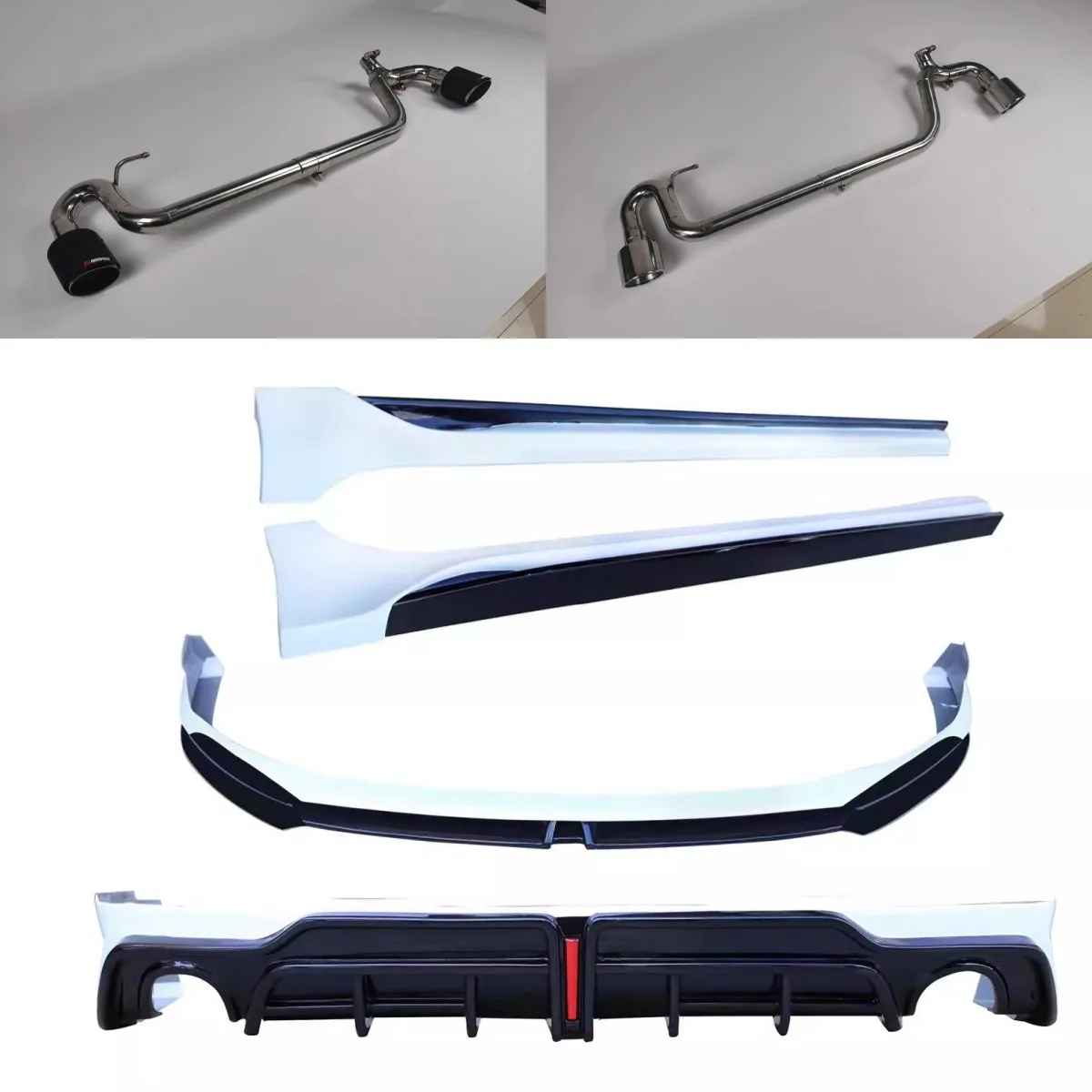 Body Kit For Hyundai Elantra 7th Modified Front Rear Lip Shovel Side Skirt 1.5L Tail Throat Assembly Auto Accessories