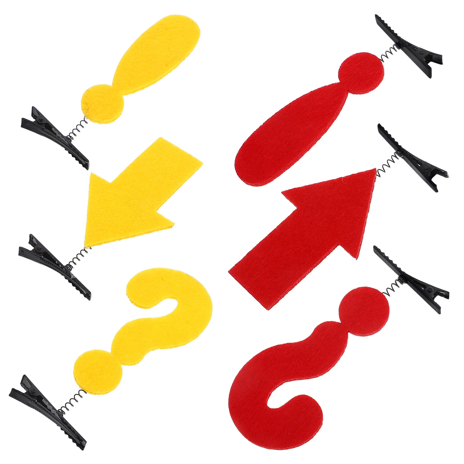 6 قطع من مشابك الشعر الممتعة على شكل علامة، دبوس شعر للحفلات خفيف الوزن للفتيات، إكسسوارات شعر جديدة للفتيات، غطاء رأس للفتيات #5