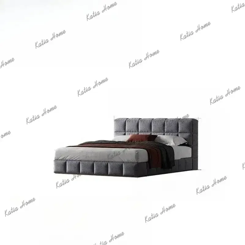 Factory Direct Solid Wood Double Bed Storage Space Minimalist Japanese Pliable Double Bed Pliable Modern Base Cama Matrimonial H