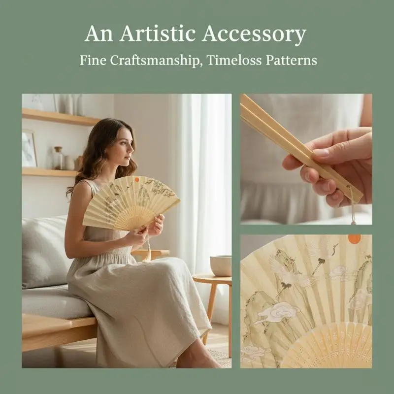 Chinese Style Manual Fans Foldable Hand Fan For Wedding Ancient Costume Motives Event Decoration Summer Cooling Props