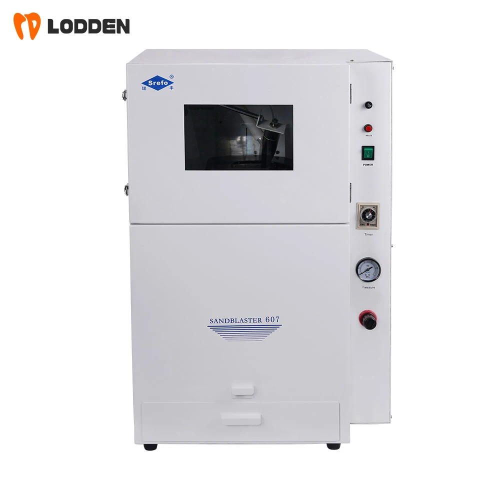 Dental Automatic Sandblasting Equipment Powerful Sand Blasting Machine Dental Technician Steel Bracket Holder Blasting Polishing