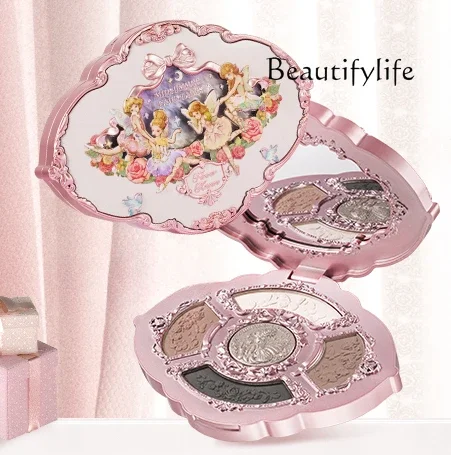 

Flower knowledge Midsummer night relief five-color eyeshadow four dumb flash comprehensive disc eye decoration