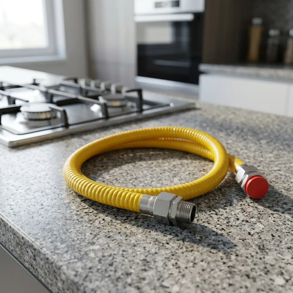 Stainless Steel Flexible Gas Pipe Corrugated Connection Hose For Natural Gas Stove Appliances Home Kitchen Heating Parts Tube