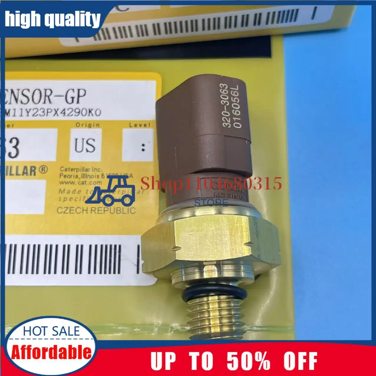 Sensor de pressão de combustível de óleo 320-3063 3203063 para motor Perkins C4.4 C7.1 C9.3 C15