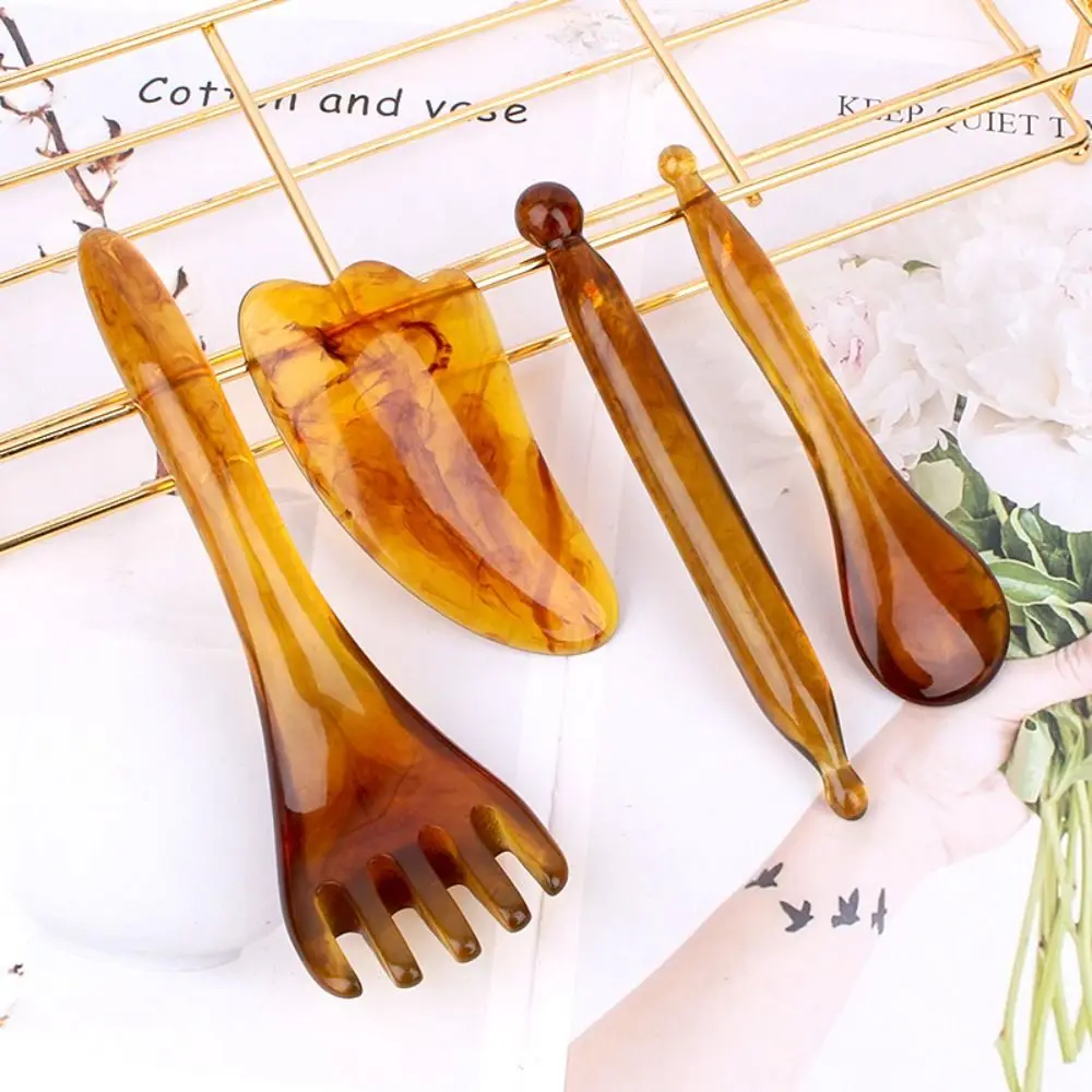 

Beauty Neck Skin Care Tool Acupuncture Massager Stick Slimming Gua Sha Board Facial Scraping Scraper Massage Comb Face Massager