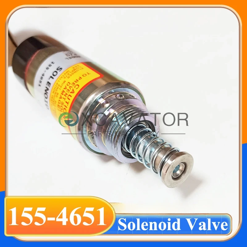 

For E320B E325B E322B E325C Flameout Solenoid Valve12V 24V 155-4651 155-4652 1554651 1554652