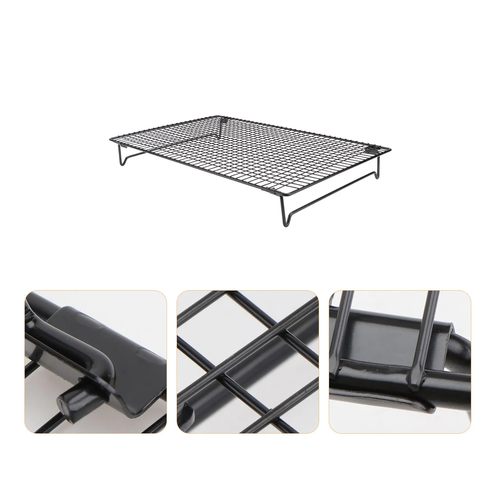 

1pc Cake Cooling Rack Heavy Duty Carbon Steel Non-Stick Baking Drying Rack For Cookies Muffins Kitchen Bakery Tools