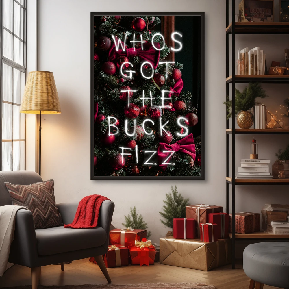 Merry Christmas Posters Modern Xmas Art Prints Canvas Painting Wall Art Pictures Holiday Home Room Festive Christmas Decoration