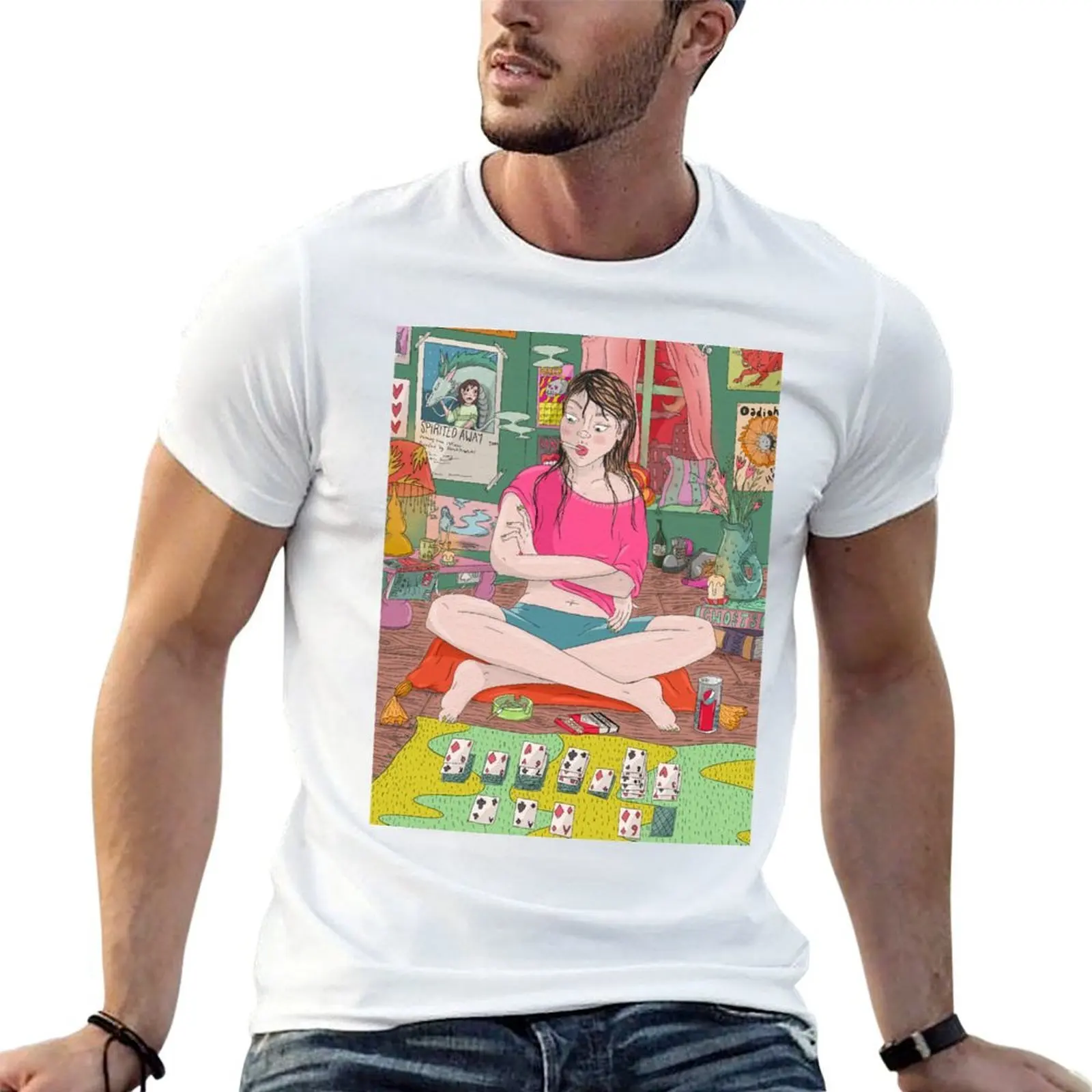 T-shirt Solitude is Bliss décontracté à manches courtes, assorti à tout