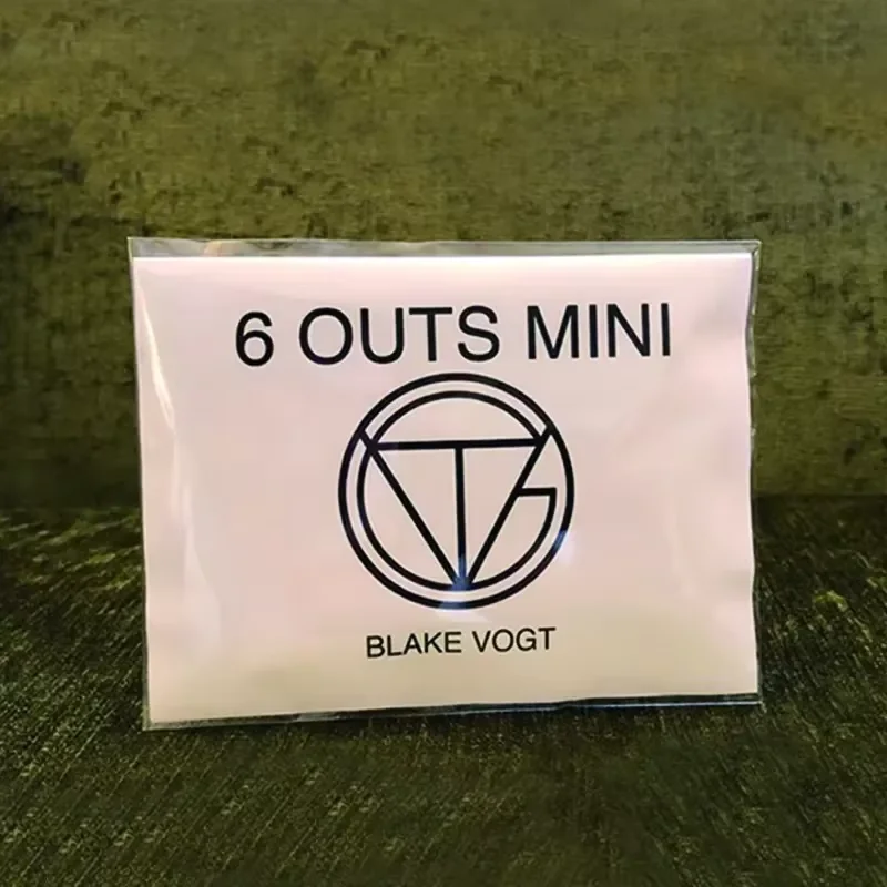 Six Outs Mini by Blake Vogt Prediction Magic Tricks Mentalism Close up Magic Magia Magicians Prop Accessory Illusion Gimmick