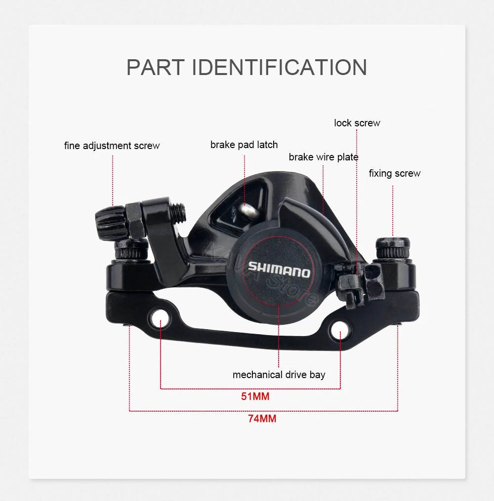 Shimano Tourney TX BR-TX805 MTB Scheiben Bremse Shimano Mechanische Scheiben Bremsen TX805 HS1 G3 Rotor RT26 RT10 Centerlock Rotoren – Detail 7