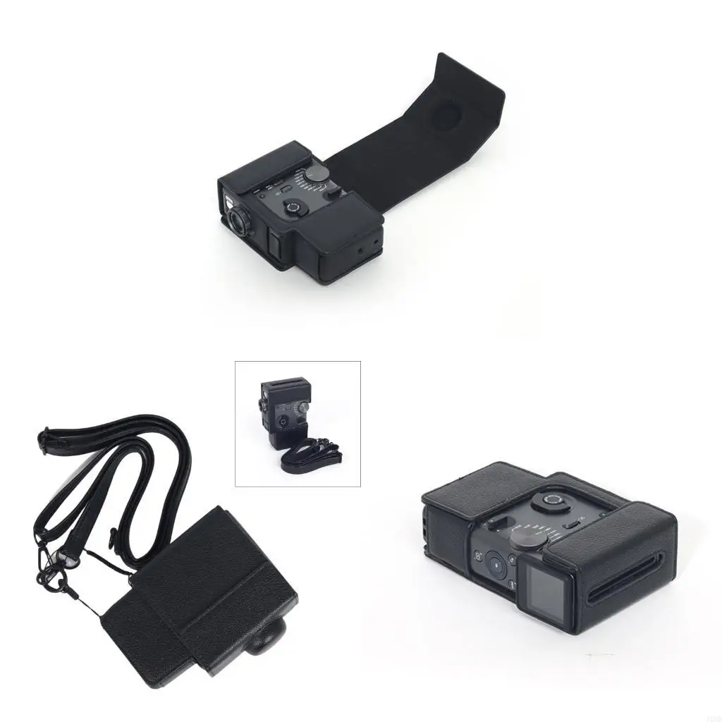 J1HD PU Leather Camera Case For Mini Cinema Retro Styles Bag Adjustable Strap