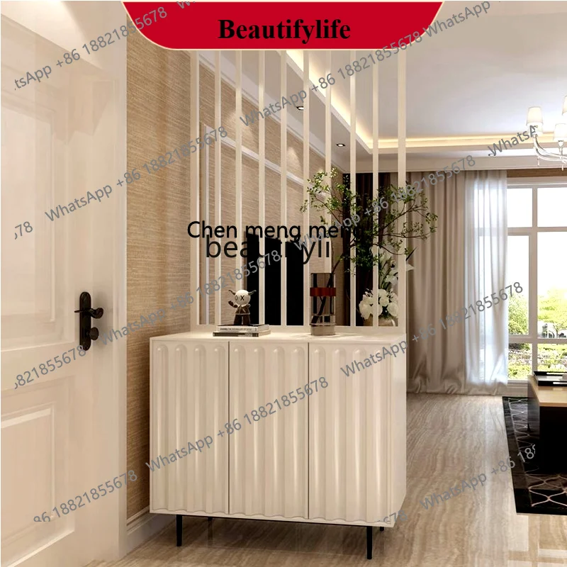 D178 Partition entrance cabinet Double-sided paint cabinet Decorative pillar screen Matte suspended cabinet
