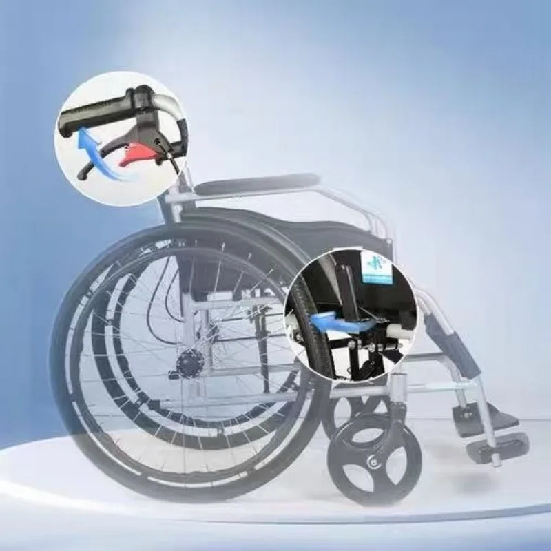 Foldable Electric Wheelchair Handcart Ultra-light Electric Wheelchair Portable Commercial Furniture Silla Eléctrica ZY60LY