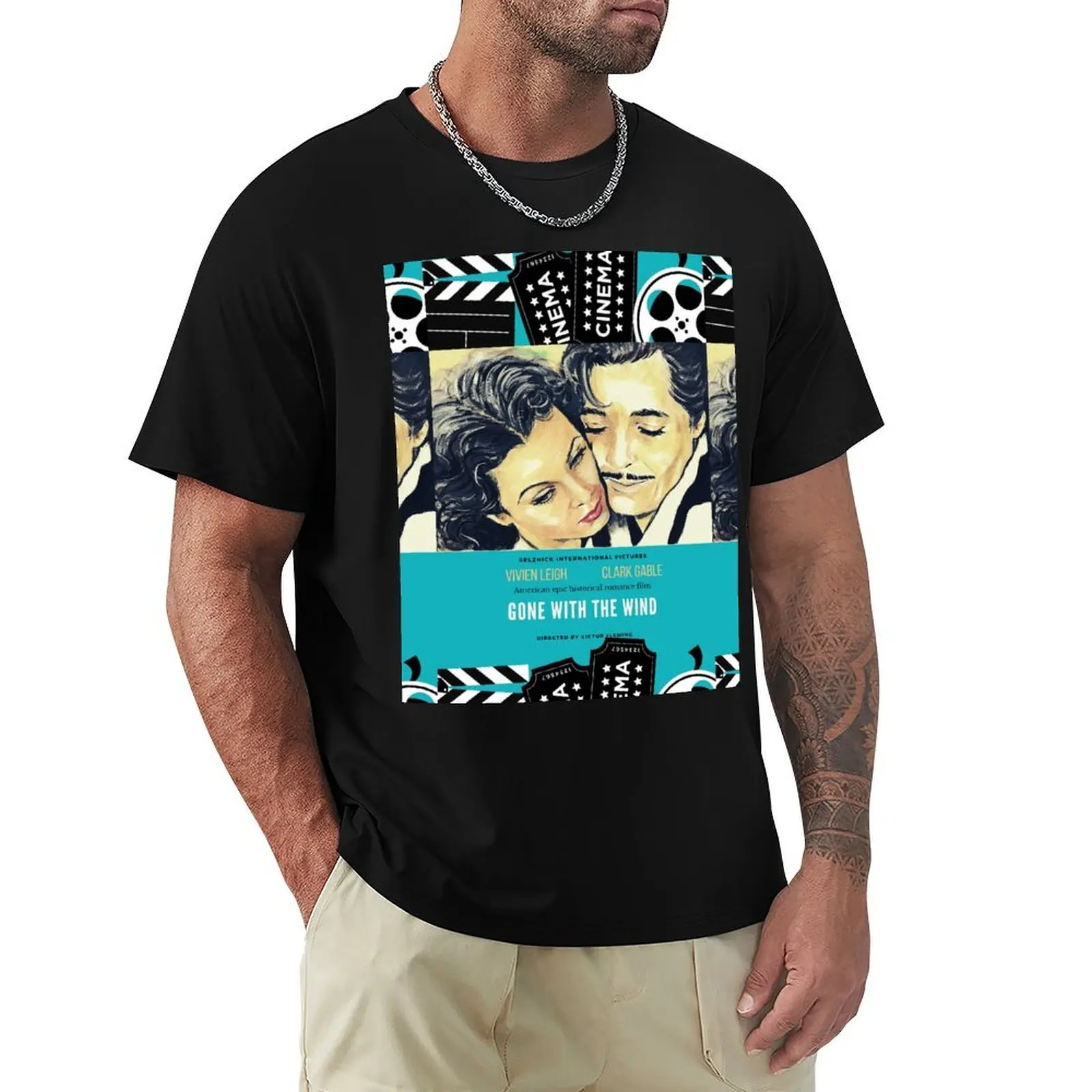 

Gone with the Wind T-Shirt cotton man t-shirts tops graphic t shirts mens vintage t shirts