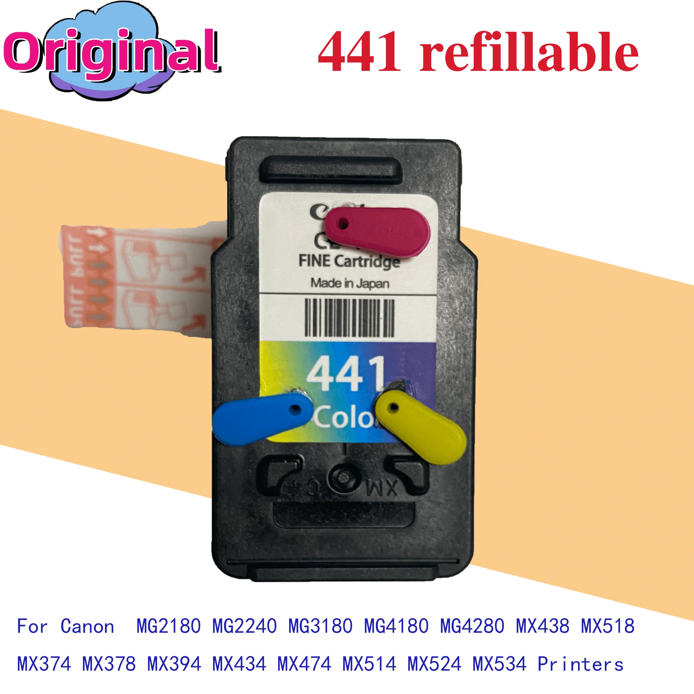 Original PG 440 PG440XL CL 441 Compatible Ink Cartridge for Canon PG440 CL441 440XL 441XL 4280 MX438 518 378 Printer