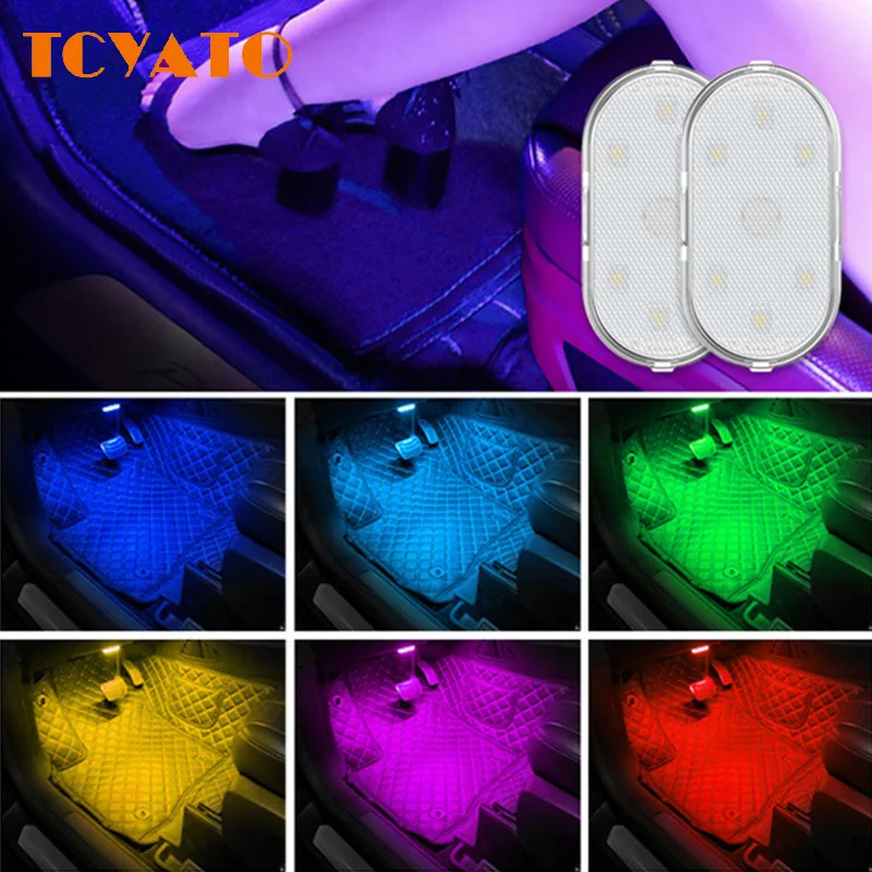 TCYATO Touch Light Hand Car Roof Magic Stickers Lamp Indoor Car Lighting Night Reading Light Reading Lamp Car Interior Lights