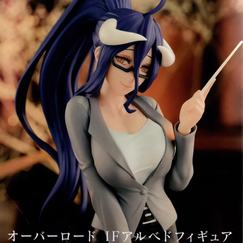 สินค้าพร้อมส่ง ของแท้จาก BANDAI BANPRESTO ฟิกเกอร์อนิเมะ Overlord Albedo รูปแบบครู ของตกแต่งโต๊ะทำงาน ของขวัญวันเกิด ของสะสม