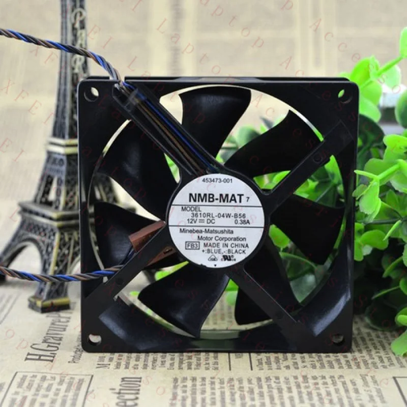 

F NEW for NMB-MAT 3610RL-04W-B56 12V 0.38A 4-wire cooling fan #qo