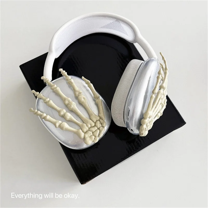 

3D Creative Skeleton Hand Halloween Gift Protective Case For Apple AirpodsMax Headphones Cover Anti-scratch Earphone Accessories