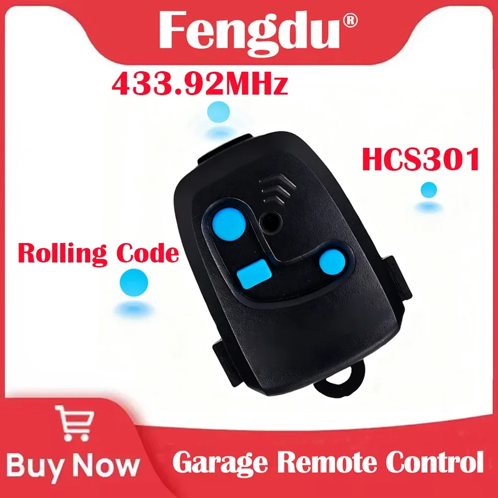 Control remoto de puerta de garaje programación 433MHZ Control electrónico de puerta Control remoto de garaje