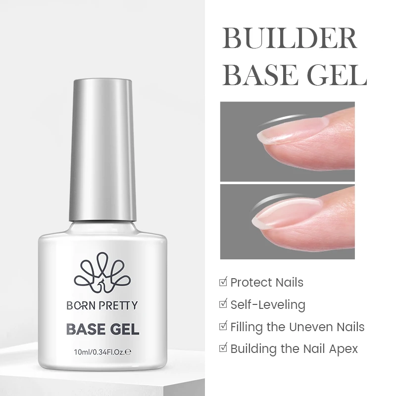 BORN PRETTY Jelly Nude Gel-Nagellack, 10 ml, hellrosa, pfirsichfarben, durchscheinende Farbe, UV-Lichtheilung, Gel-Lack, Nagelkunst, DIY zu Hause