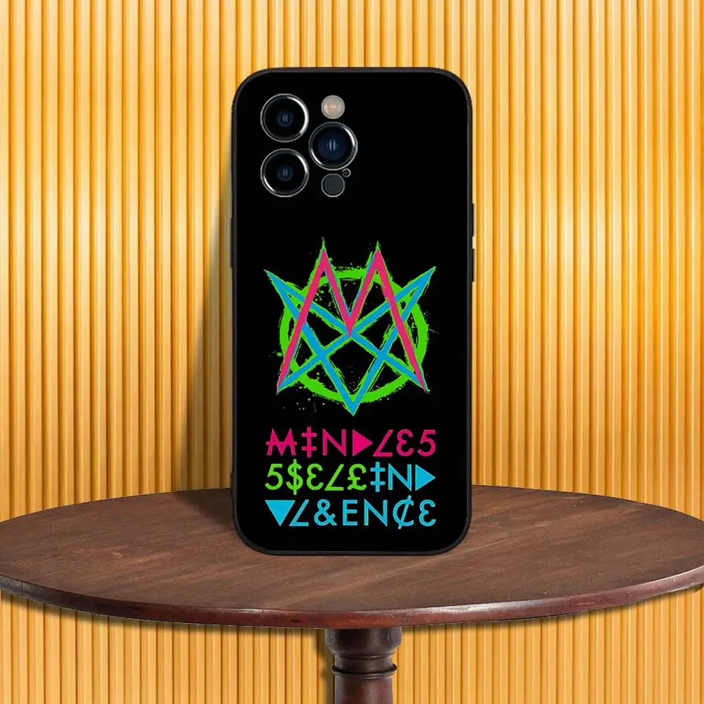 E-EmMindless Self I-Indulgenc Phone Case For iPhone 17,16,15,14,13,12,11,Pro,Max,Plus,X,XS,SE4,E,Mini,Soft Black Case