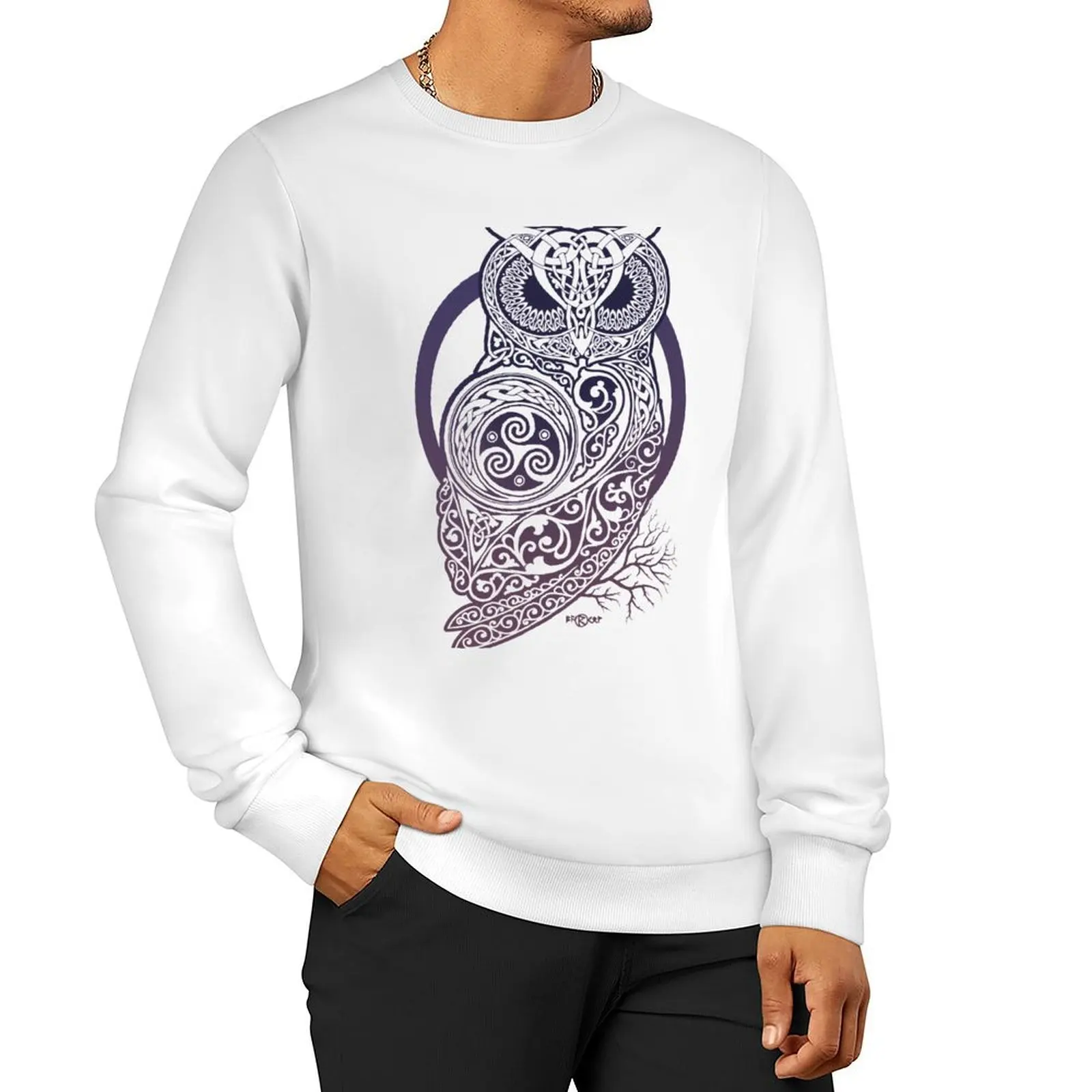 

CELTIC OWL Sweatshirt fashion men tracksuits new hoodies and sweatshirts