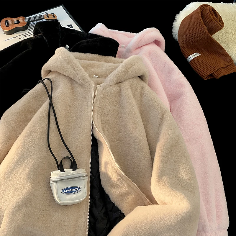 

Корейские мужские парки большого размера 2025, зимние теплые парки на молнии, уличная одежда, модные мужские повседневные пальто в клетку, одежда