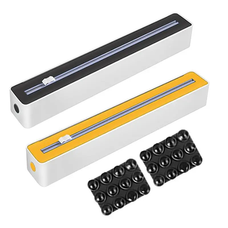 

Wrap Dispenser With Cutter Cling Film Dispenser Sturdy Food Cling Film Cutter Space-Saving Organizer For Wax PaperRestaurant