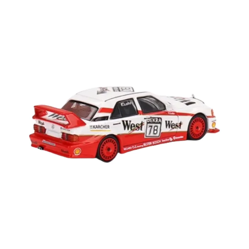 1:64 Mercedes 190E 2.5-16 2 generation EVOII DTM Diecast alloy static model Children\'s Collection Display piece children\'s gift.