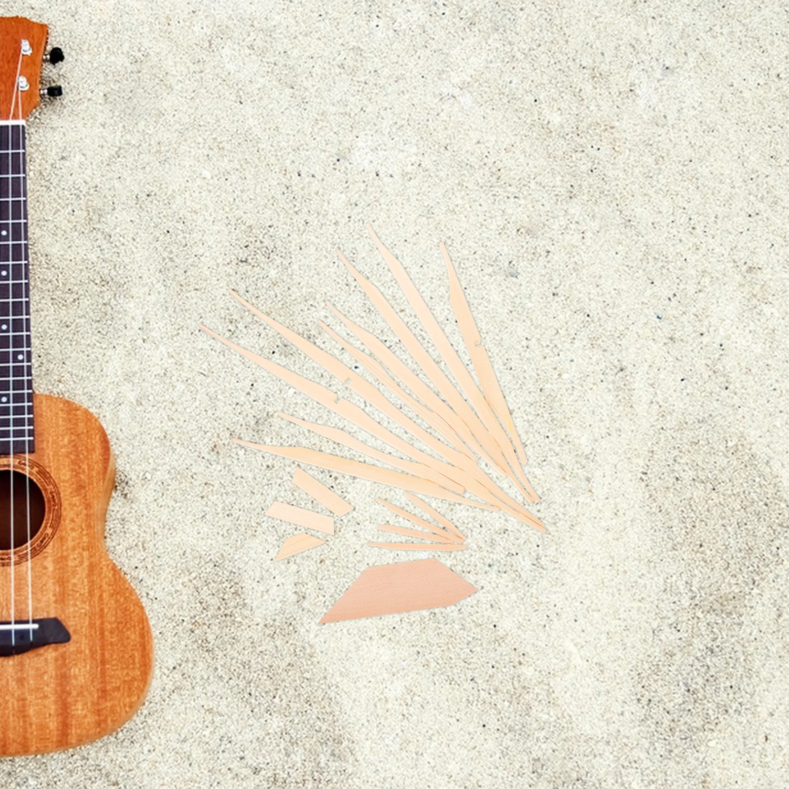 

17Pcs 41 Inch Spruce Folk Guitar Kit Professional Bracing Material for Guitar DIY Repairs Spruce Brace Wood Kit