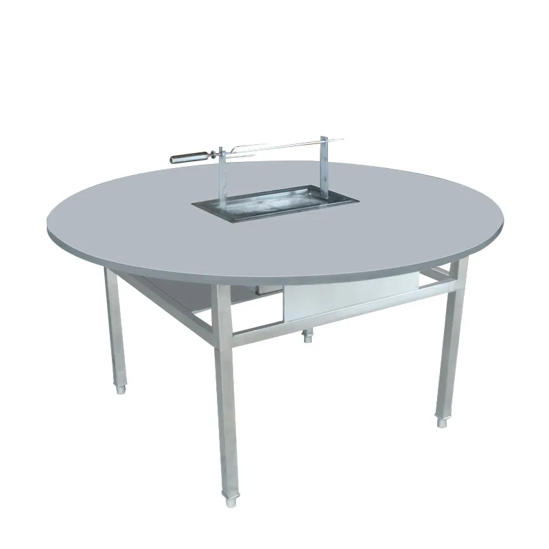 

Sposs barbecue table, charcoal stainless steel barbecue grill, roasted leg of lamb table factory direct sales