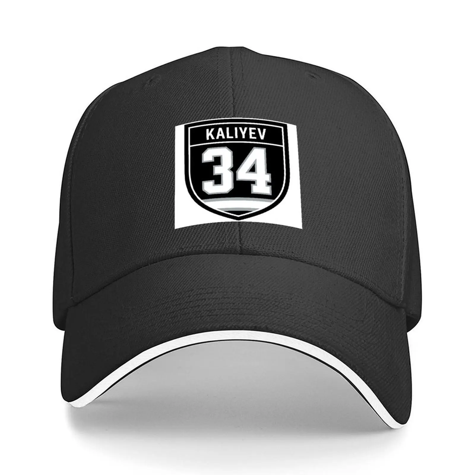 

Kaliyev #34 emblem Baseball Cap Luxury man cap cute New In Hat Sun Hat For Children Men's Women's