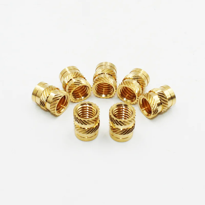 Einschraubmuttern 900/550/200 Stück M2/M3/M4/M5/M6 Messing-Einpressgewindemuttern Gerändelte Kupfermutter für 3D-Druck Kunststoffkomponenten – Detail 4