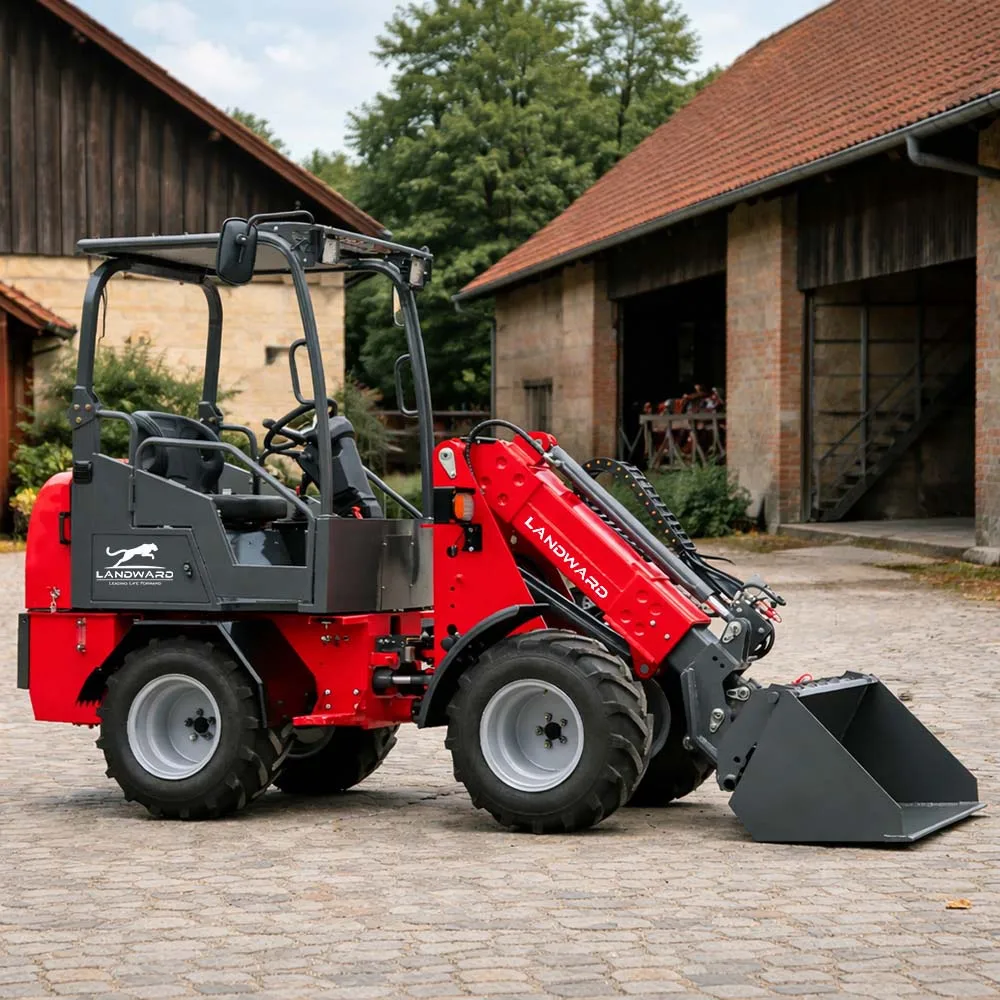 Cargadora Compacta de 4 Ruedas de 25 HP, Nueva Cargadora Telescópica Agrícola con Motor Kubota, Cargadora Diésel de Alta Potencia, Cargadora CE W1150T Personalizada