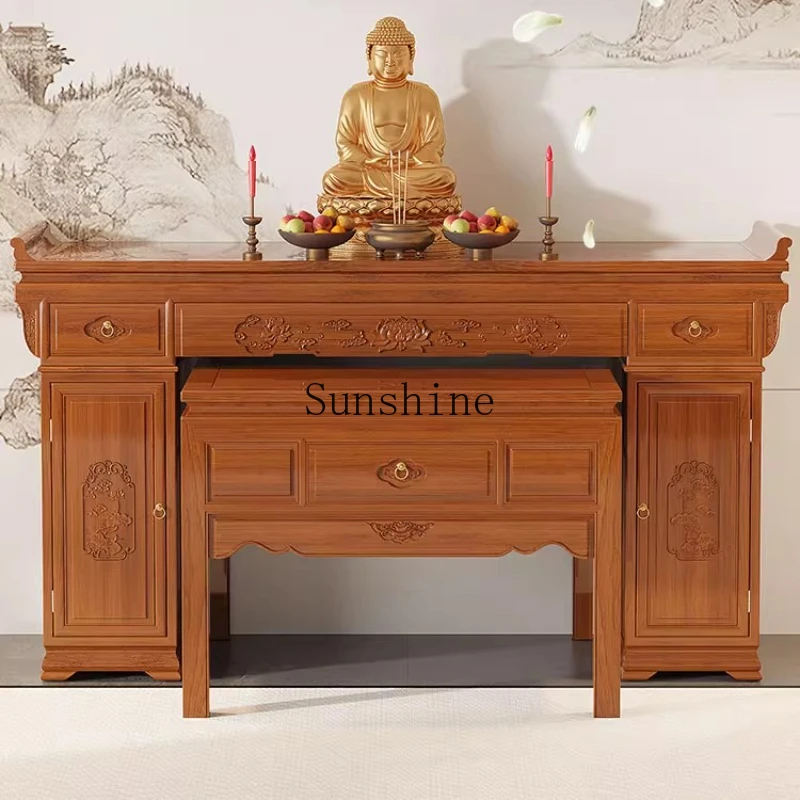 Household incense case Buddha table Self-built house Large living room for central hall