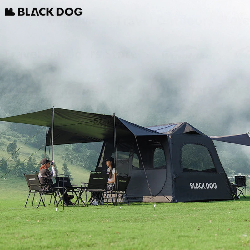 BLACKDOG 18㎡ Outdoor Camping Canopy Two-in-one Family Travel Waterproof 4 Seasons Leisure Self Inflatable Tent Overnight UPF50+