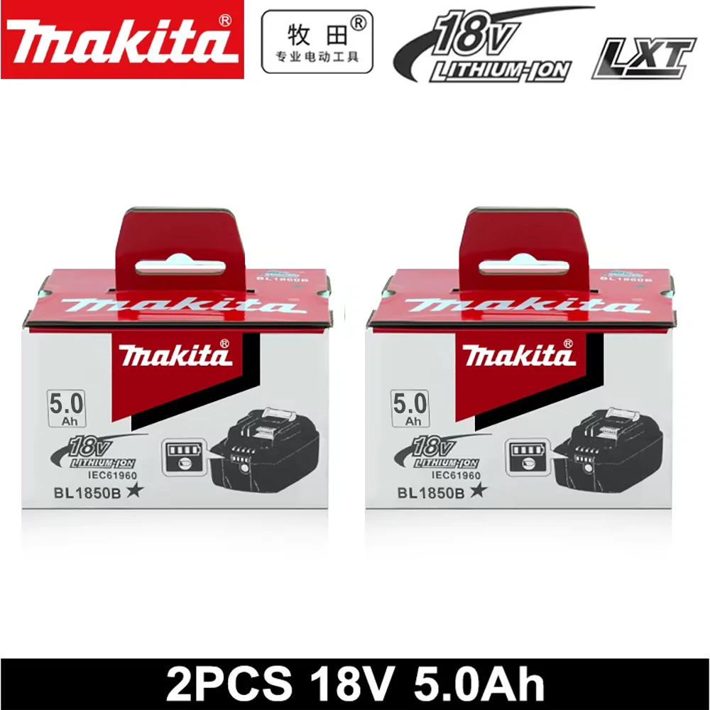 Makita Originele 18V 5.0Ah/6.0Ah Vervangbare LED Lithium-ion Batterij LXT BL1860B BL1860 Oplaadbare Power Tool Batterij 2026 Nieuw