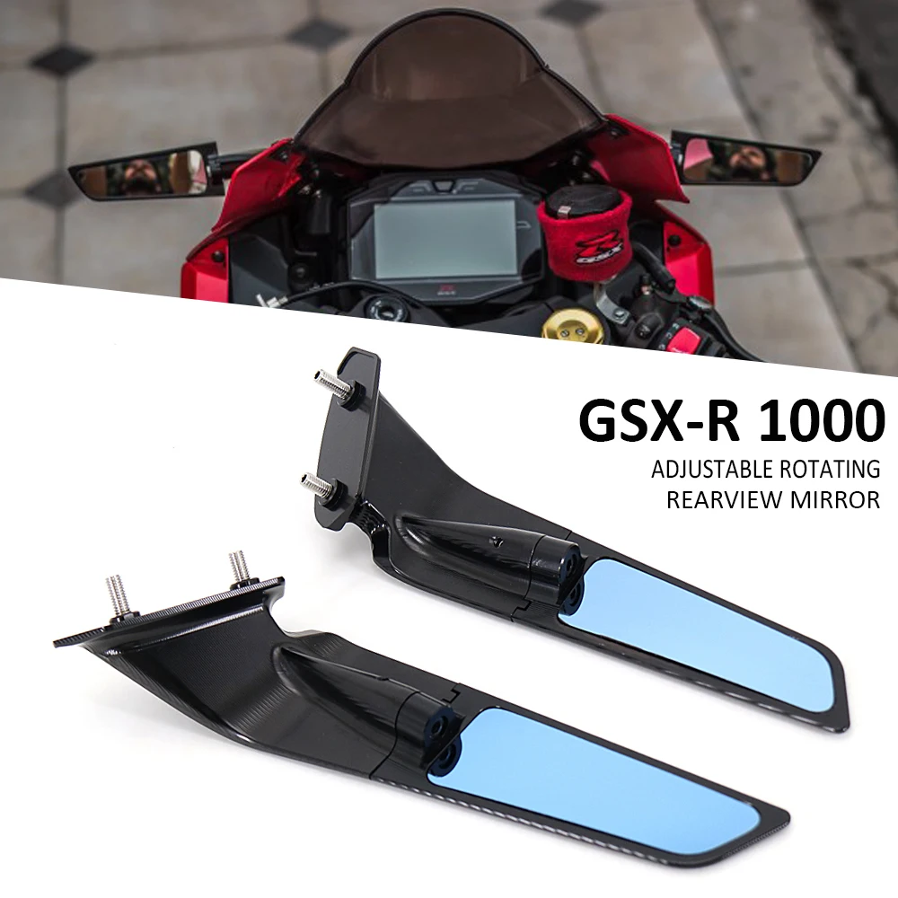 

Motorcycle Mirrors Modified Wind Wing Adjustable Rotating Rearview Mirror For SUZUKI GSX-R 1000 R GSX-R 1000 GSXR 1000 2017-2021