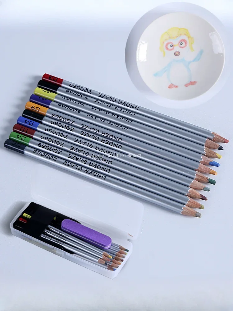 Pottery Underglaze Painting Pencil Pigment Drawing Pen Pottery Bar School DIY Ceramic Handicrafts Painting Coloring Tools