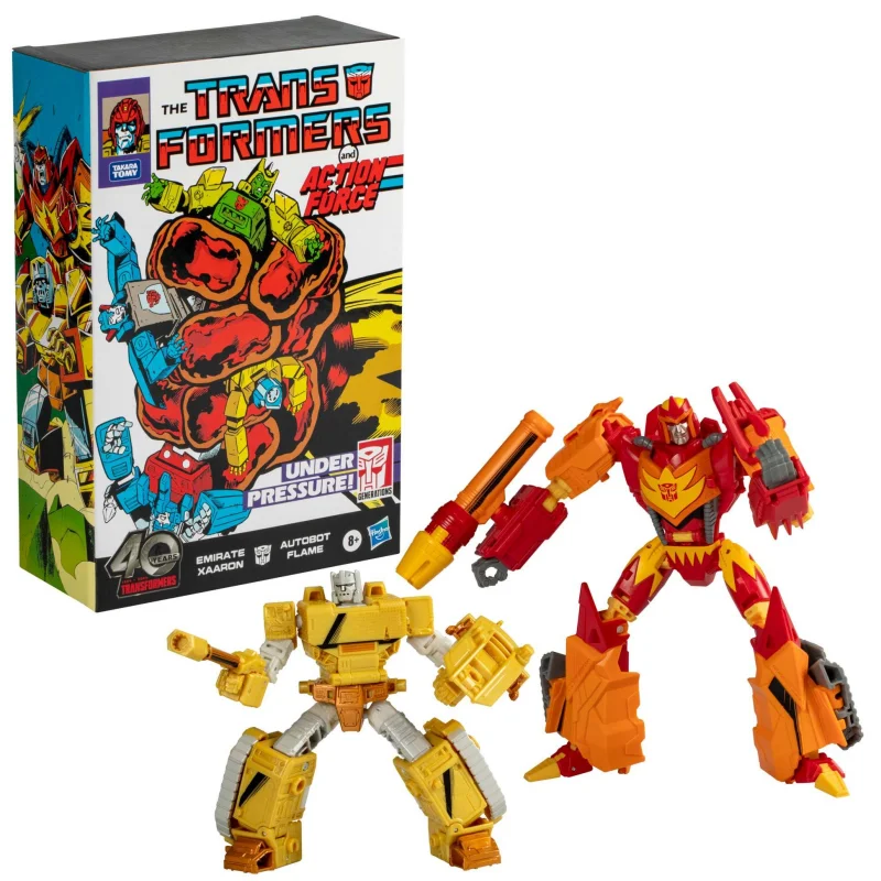 Hasbro Transformers 40th Anniversary Limited Edition Genzu Comic Edition Flame Tongue Saron Grand Duke Set 3c Gift